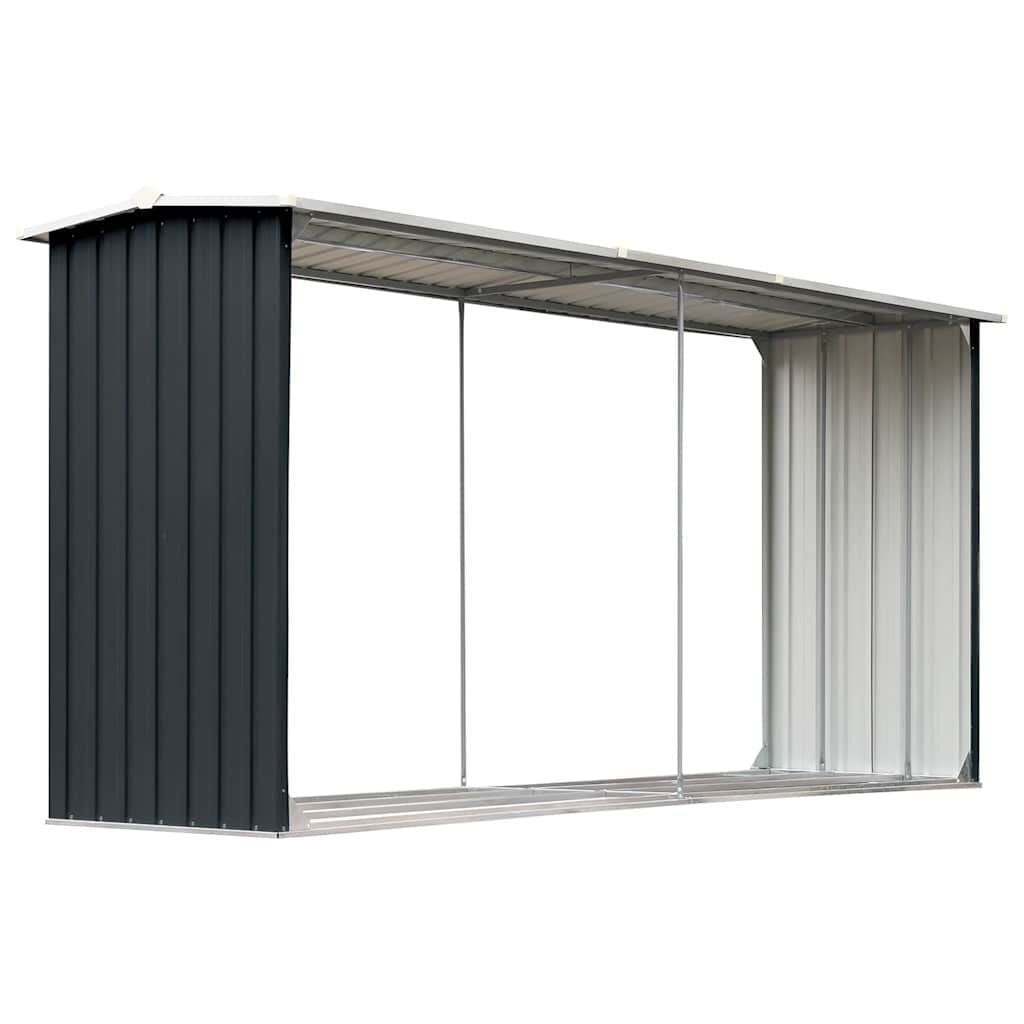 Vidaxl Kaminholzregal verzinkter Stahl 330x92x153 cm - jetzt bis zu 35% sparen