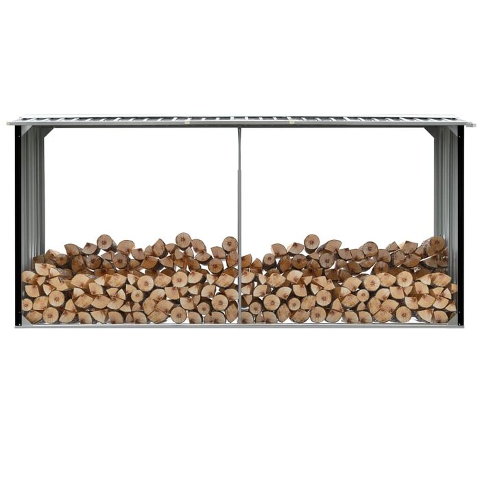 Vidaxl Kaminholzregal verzinkter Stahl 330x92x153 cm - jetzt bis zu 35% sparen