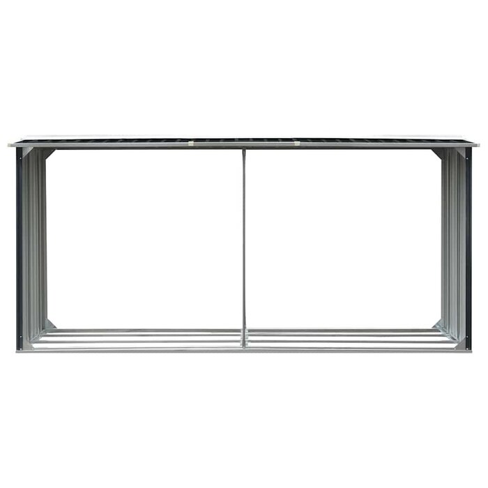Vidaxl Kaminholzregal verzinkter Stahl 330x92x153 cm - jetzt bis zu 35% sparen