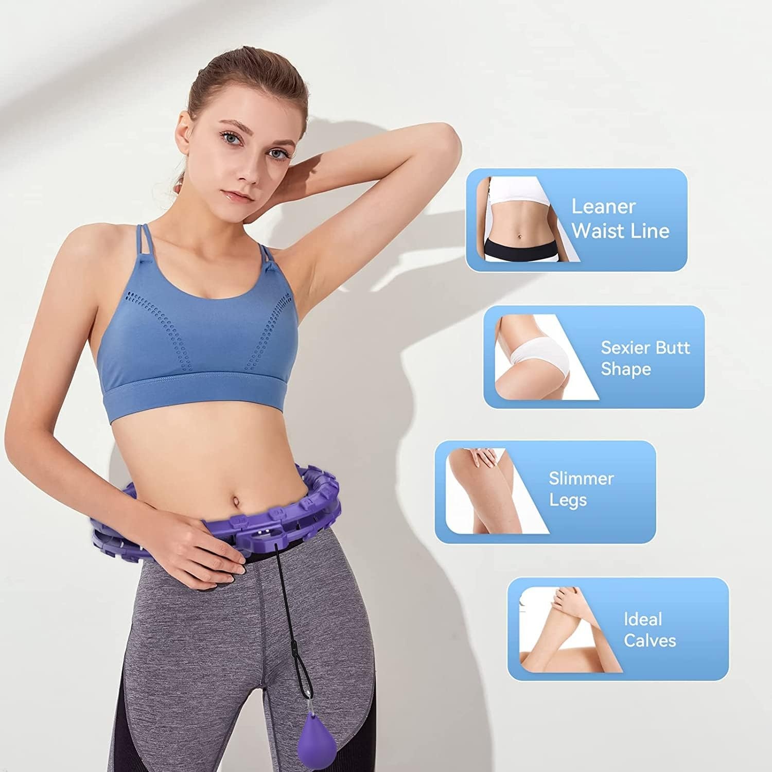 Smart Hula-Hoop Reifen mit digitalem Zähler - bis zu 29% Rabatt sparen