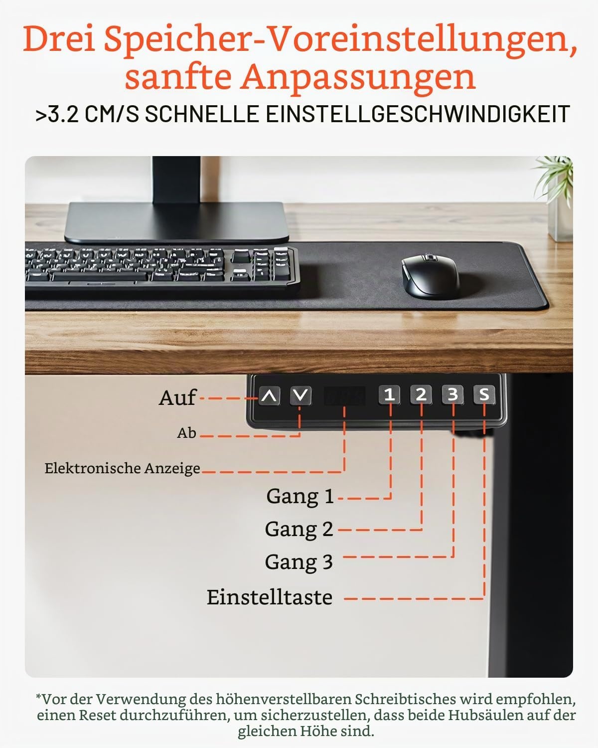 Elektrisches Schreibtischgestell, höhenverstellbar, Dual-Motor - bis zu 30% Rabatt