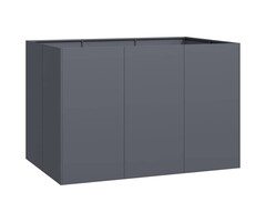 Vidaxl Großer Pflanzkübel 120x80x80 cm Anthrazit - Outlet bis zu 41% sparen