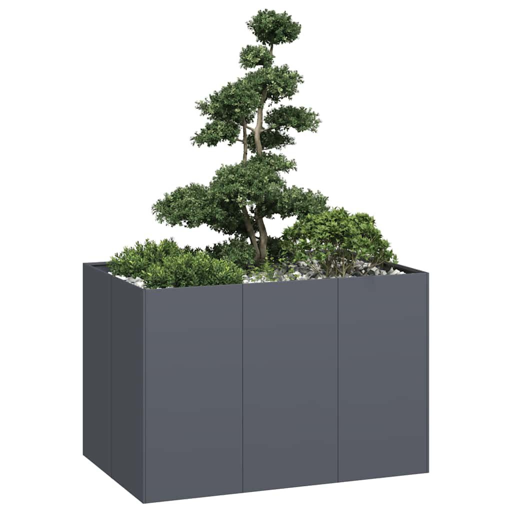 Vidaxl Großer Pflanzkübel 120x80x80 cm Anthrazit - bis zu 35% Rabatt