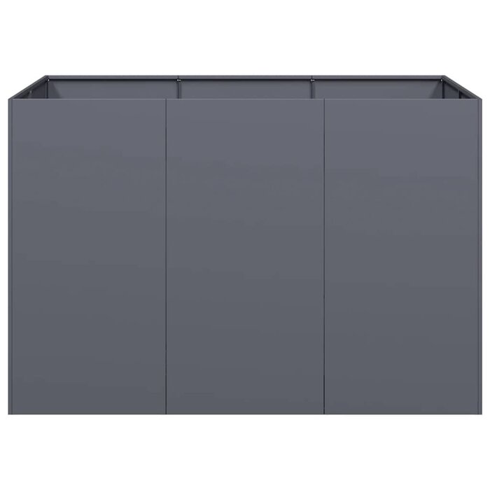 Vidaxl Großer Pflanzkübel 120x80x80 cm Anthrazit - bis zu 35% Rabatt
