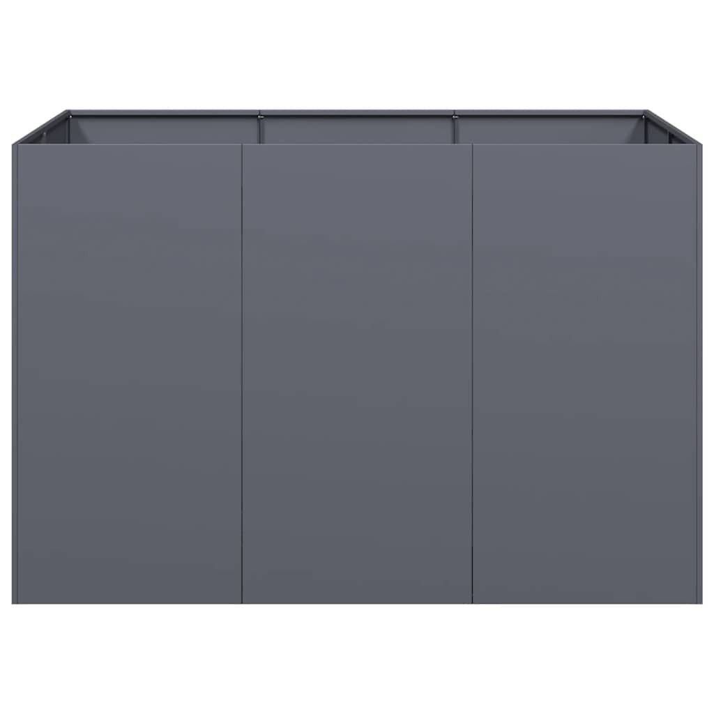 Vidaxl Großer Pflanzkübel 120x80x80 cm Anthrazit - bis zu 35% Rabatt