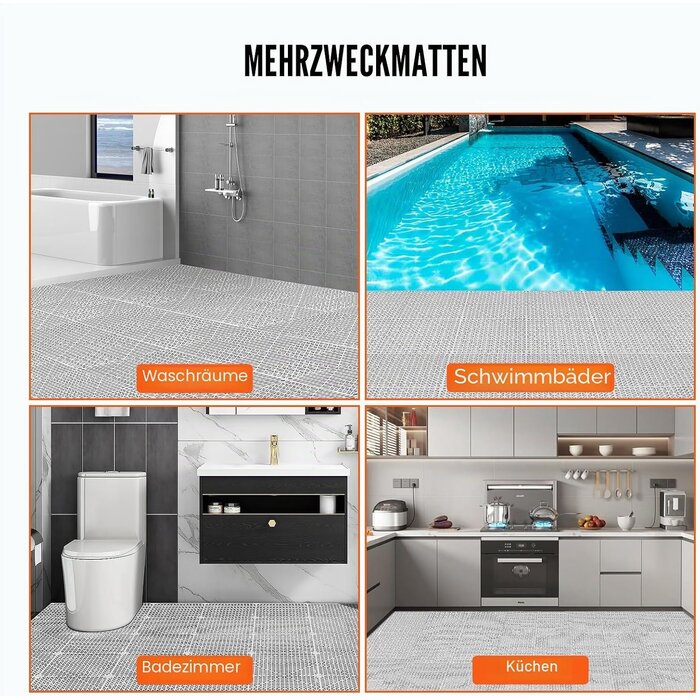 55er Set Drainagematten 30x30 cm - Rutschfester Boden - Jetzt bis zu 30% sparen