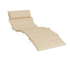 Vidaxl Luxus Liegestuhlauflage 180x60cm, Beige - Outlet: bis zu 39% sparen
