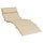 Bequeme Liegestuhlauflage 180x60 cm, Beige - Jetzt bis zu 33% sparen