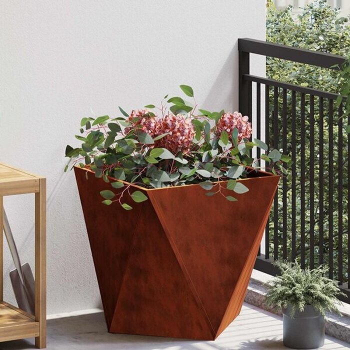 Vidaxl Pflanzkübel aus wetterfestem Stahl 50x50x50cm - Outlet bis zu 33% reduziert