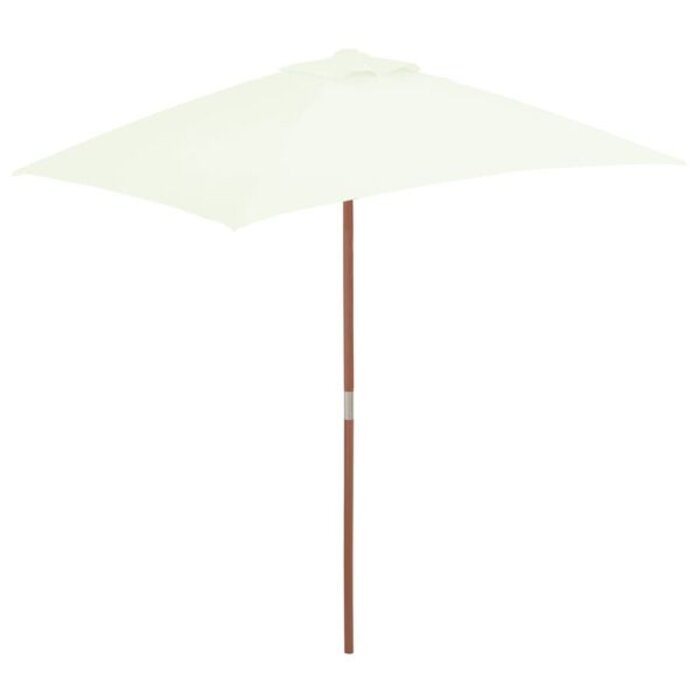 Vidaxl Sonnenschirm mit Holzstock 150x200 cm sand - bis zu 34% sparen