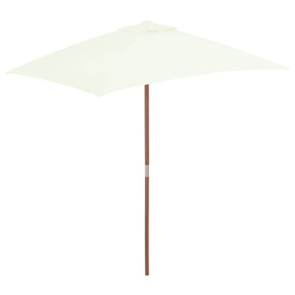 Vidaxl Sonnenschirm mit Holzstock 150x200 cm sand - bis zu 34% sparen
