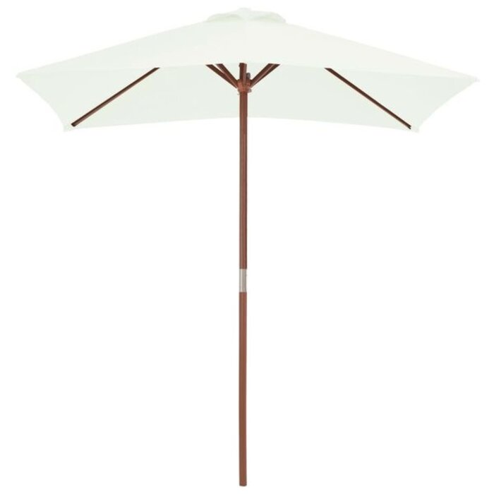 Vidaxl Sonnenschirm mit Holzstock 150x200 cm sand - bis zu 34% sparen