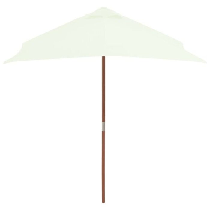 Vidaxl Sonnenschirm mit Holzstock 150x200 cm sand - bis zu 34% sparen