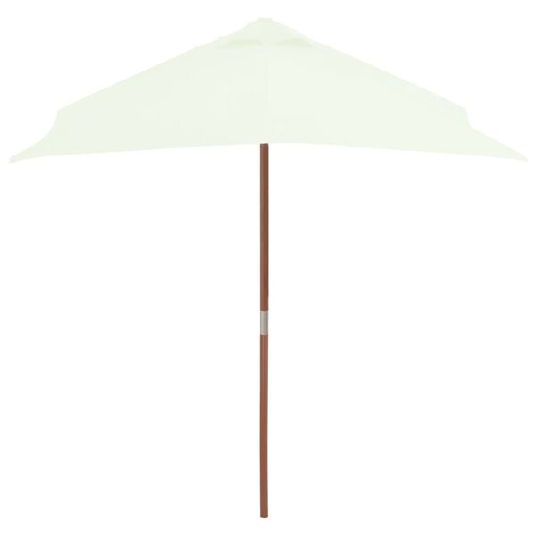 Vidaxl Sonnenschirm mit Holzstock 150x200 cm sand - bis zu 34% sparen