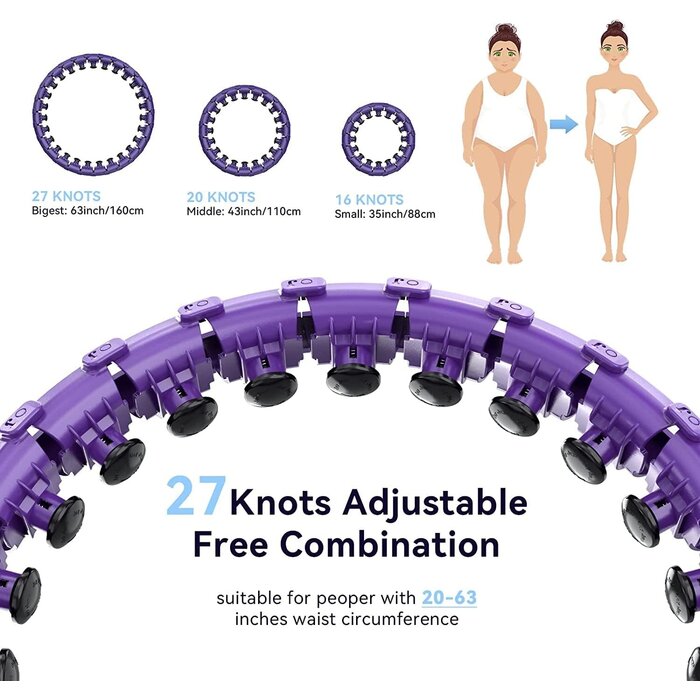 Smart Hula-Hoop Reifen mit Digitalzähler bis 160 cm - bis zu 29% Rabatt