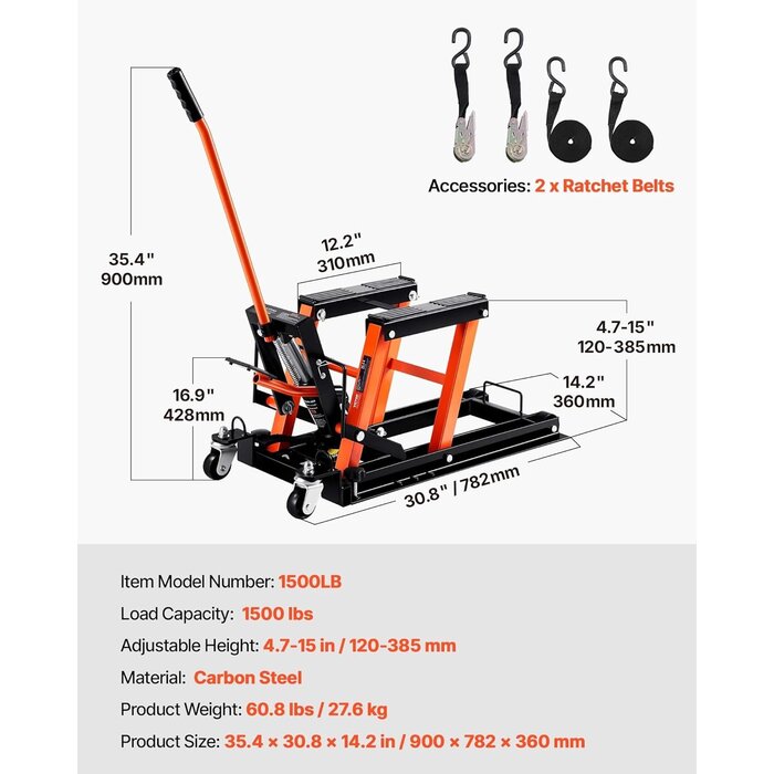 Vevor Hydraulischer Motorrad-Scherenheber 700 kg - Werkstatt-Heber bis zu 35% Rabatt