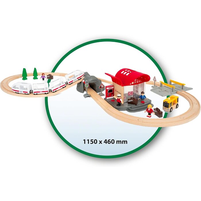 ICE Zugset mit Schienen & Bahnhof - bis zu 34% sparen