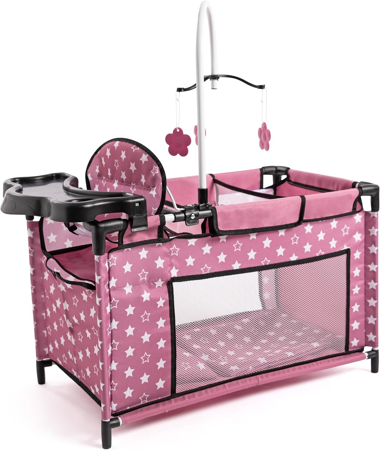 Puppenbett-Station mit Hochstuhl & Schrank - Nordic Pink - bis zu 33% reduziert