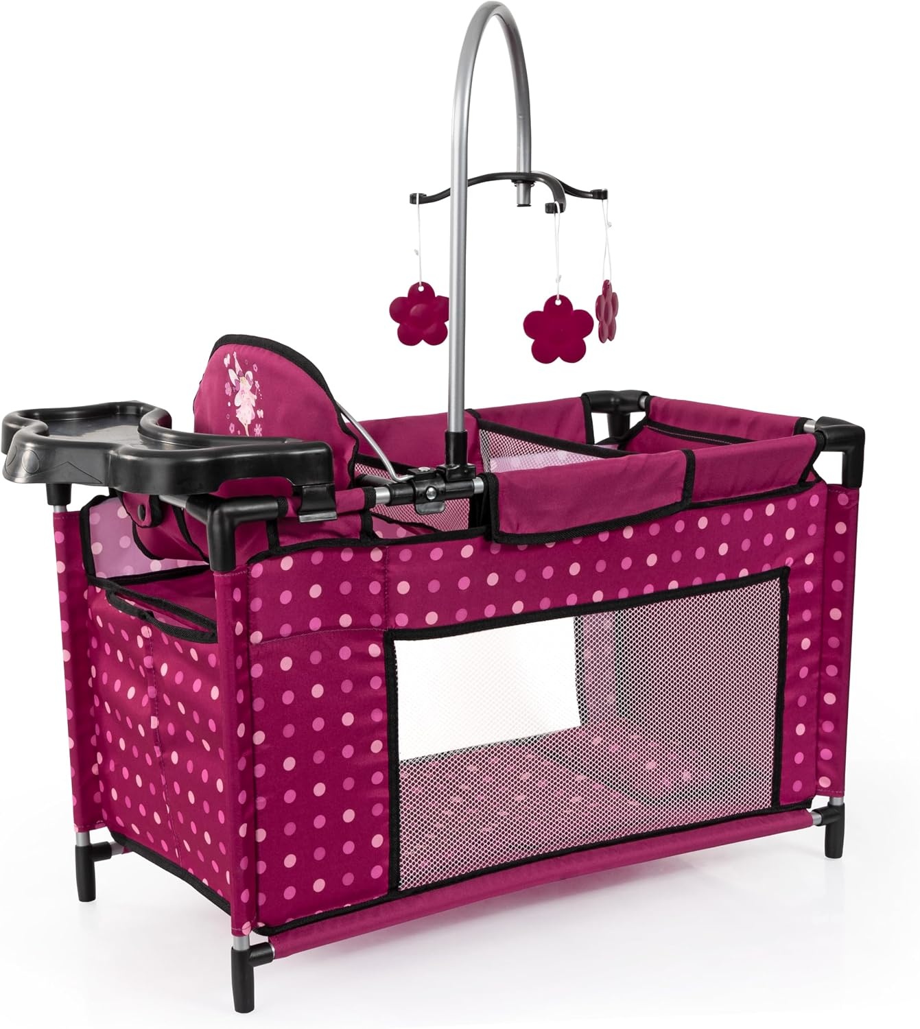 Puppenbett-Station mit Hochstuhl & Schrank - Nordic Pink - bis zu 33% reduziert