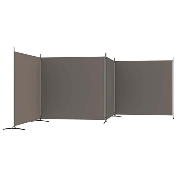 Vidaxl Raumteiler 698x180 cm Anthrazit - Sichtschutz - Jetzt bis zu 34% günstiger