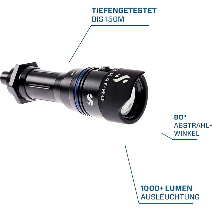 Leistungsstarke Tauchlampe 1000 Lumen - bis zu 30% Rabatt im Outlet