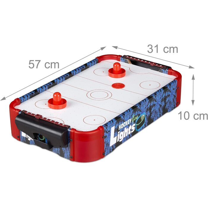Kompakter Airhockey-Tisch mit LED & Zubehör - Jetzt bis zu 32% günstiger!