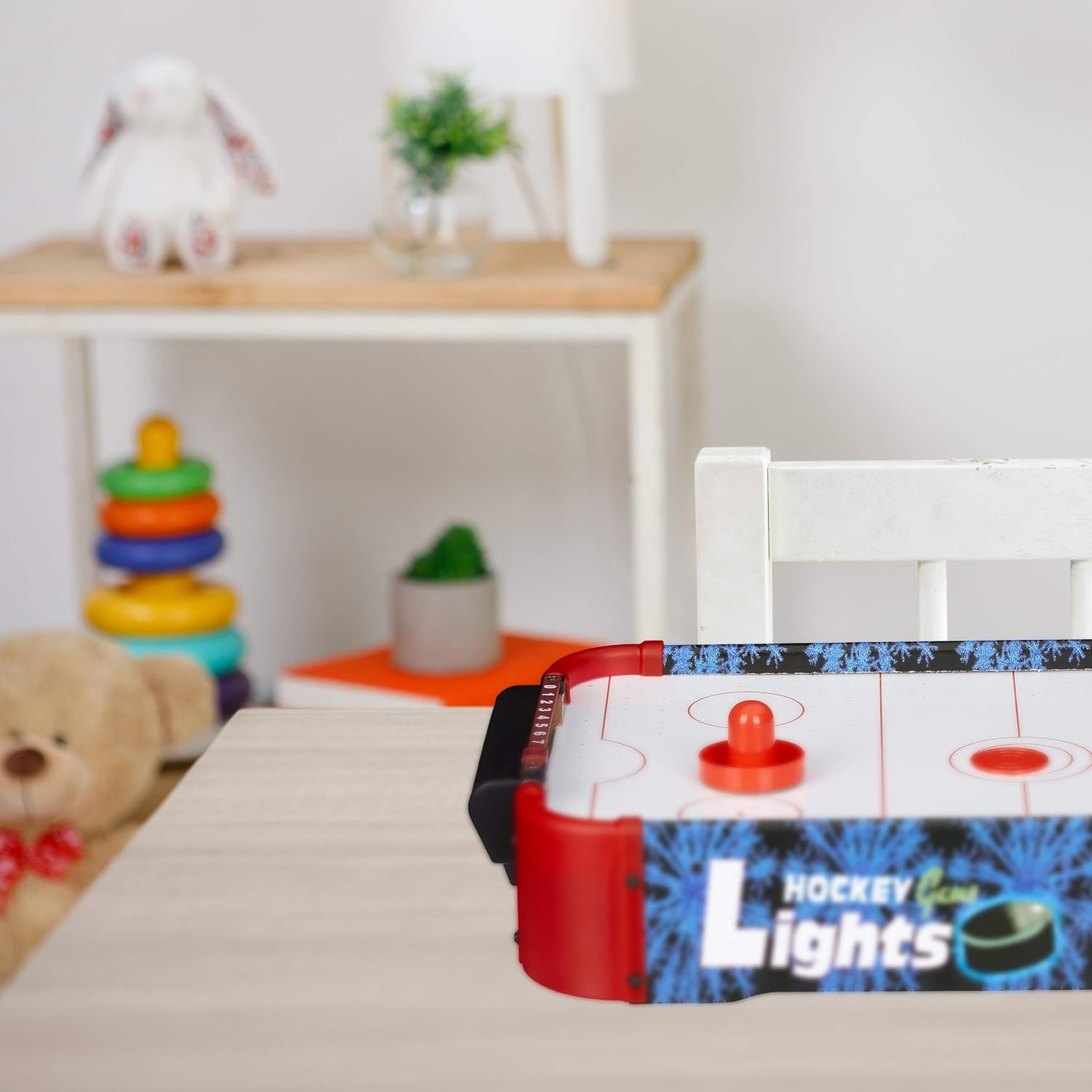 Kompakter Airhockey-Tisch mit LED & Zubehör - Jetzt bis zu 32% günstiger!