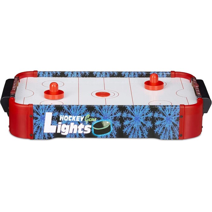 Kompakter Airhockey-Tisch mit LED & Zubehör - Jetzt bis zu 32% günstiger!