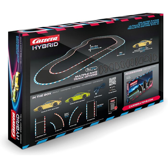 Carrera KI-gestützte Hybrid-Rennbahn Porsche 911 GT3 R 1:50 - bis zu 34% Rabatt