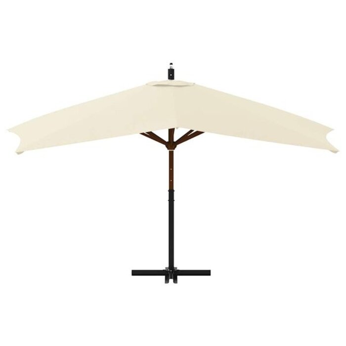 Vidaxl Ampelschirm 400x300 cm Sandweiß mit Holzmast - bis zu 35% Rabatt