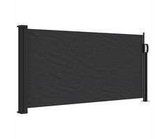 Vidaxl Ausziehbare Seitenmarkise 100x500 cm Schwarz - Bis zu 34% sparen!