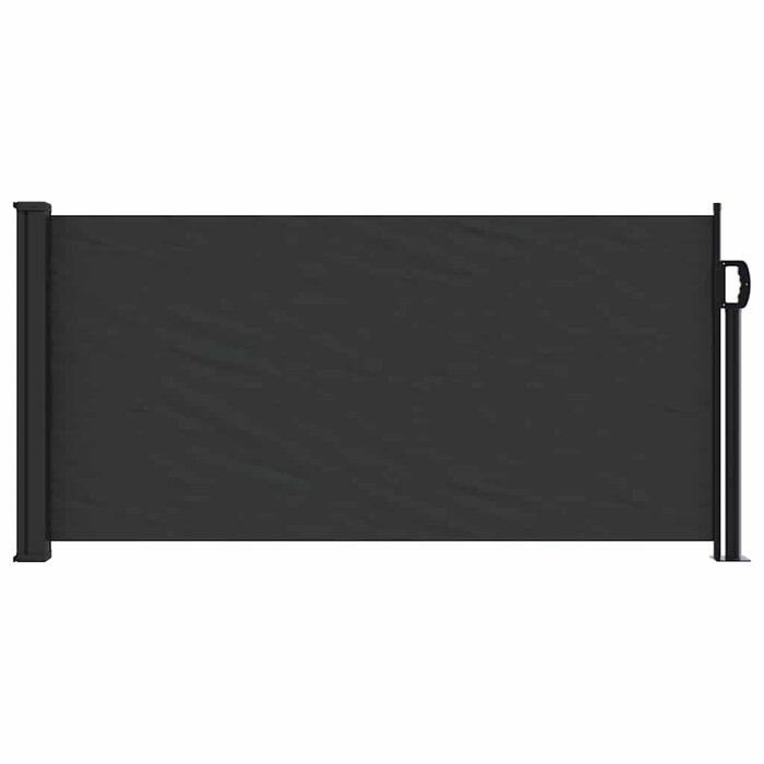 Vidaxl Ausziehbare Seitenmarkise 100x500 cm Schwarz - Bis zu 34% sparen!