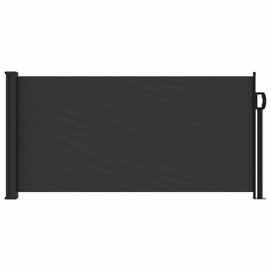 Vidaxl Ausziehbare Seitenmarkise 100x500 cm Schwarz - Bis zu 34% sparen!