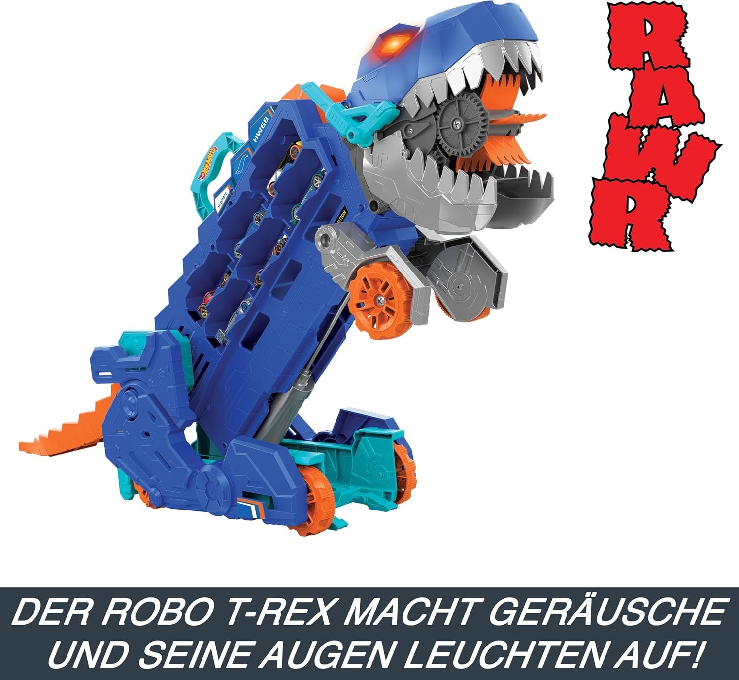 T-Rex Verwandlungs-Truck mit Rennstrecke & Sound - jetzt bis zu 34% sparen