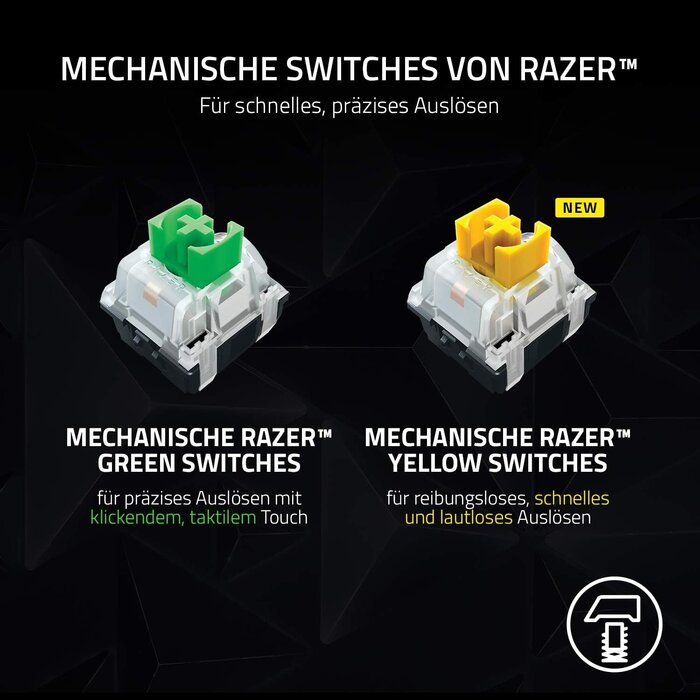 Kabellose mechanische Gaming-Tastatur RGB QWERTZ - bis zu 35% Rabatt