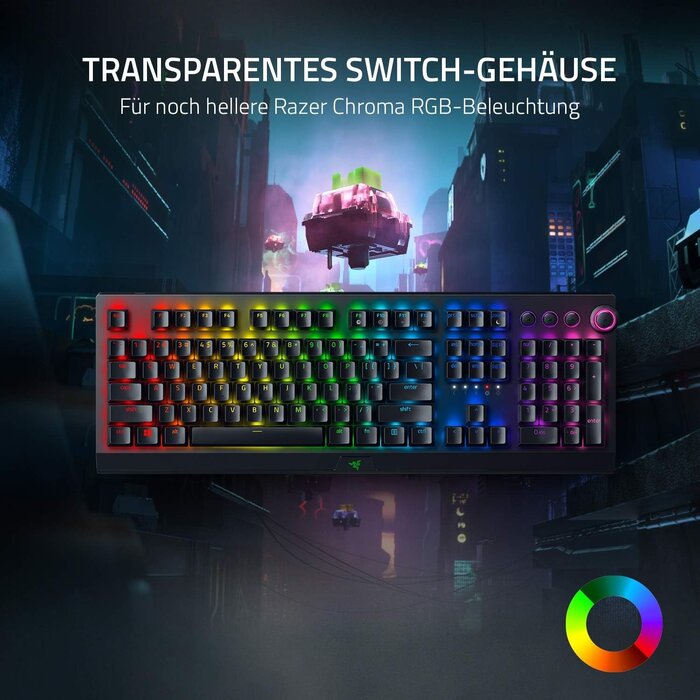 Kabellose mechanische Gaming-Tastatur RGB QWERTZ - bis zu 35% Rabatt