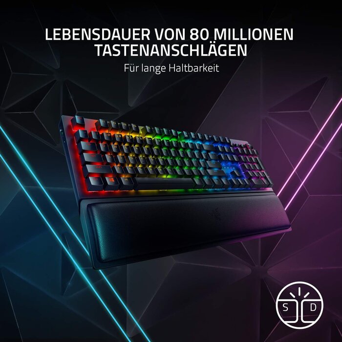 Kabellose mechanische Gaming-Tastatur RGB QWERTZ - bis zu 35% Rabatt