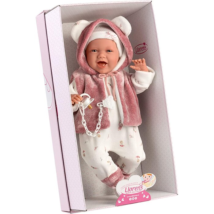Lebensechte Babypuppe Mimi 42 cm mit Zubehör - jetzt bis zu 29% reduziert
