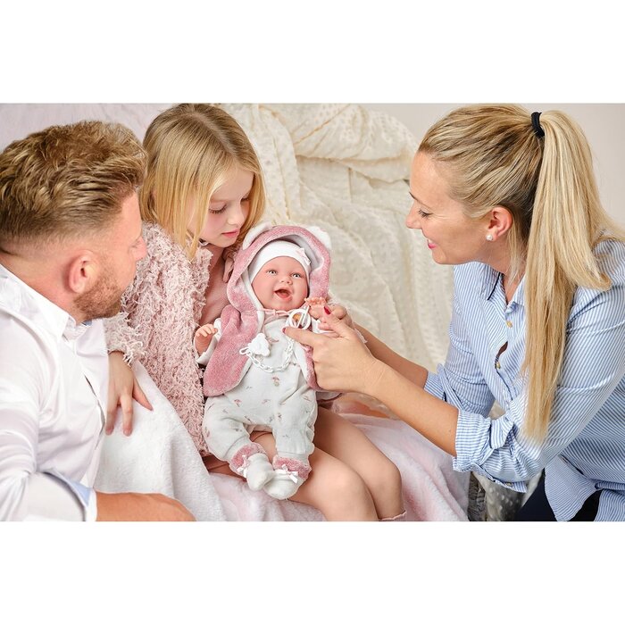 Lebensechte Babypuppe Mimi 42 cm mit Zubehör - jetzt bis zu 29% reduziert