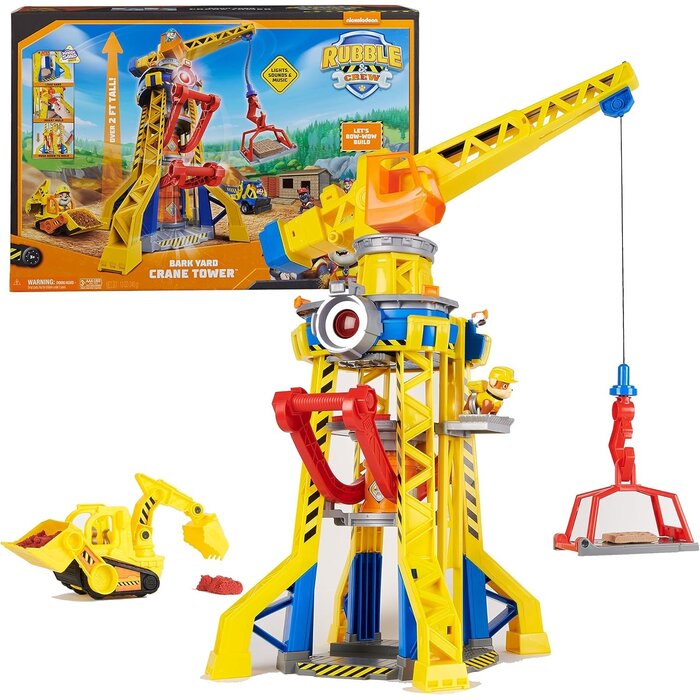 Kranturm-Spielset 68 cm mit Rubble-Figur & Kinetic Sand - bis zu 29% Rabatt