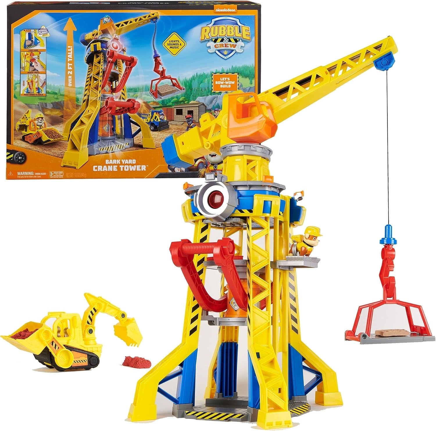 Kranturm-Spielset 68 cm mit Rubble-Figur & Kinetic Sand - bis zu 29% Rabatt