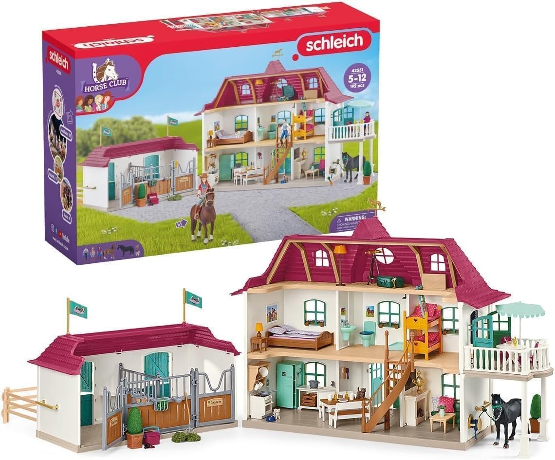 Großes Pferdehof Spielset mit Wohnhaus & Stall - bis zu 30% Rabatt