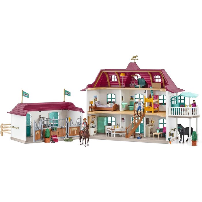 Großes Pferdehof Spielset mit Wohnhaus & Stall - bis zu 30% Rabatt