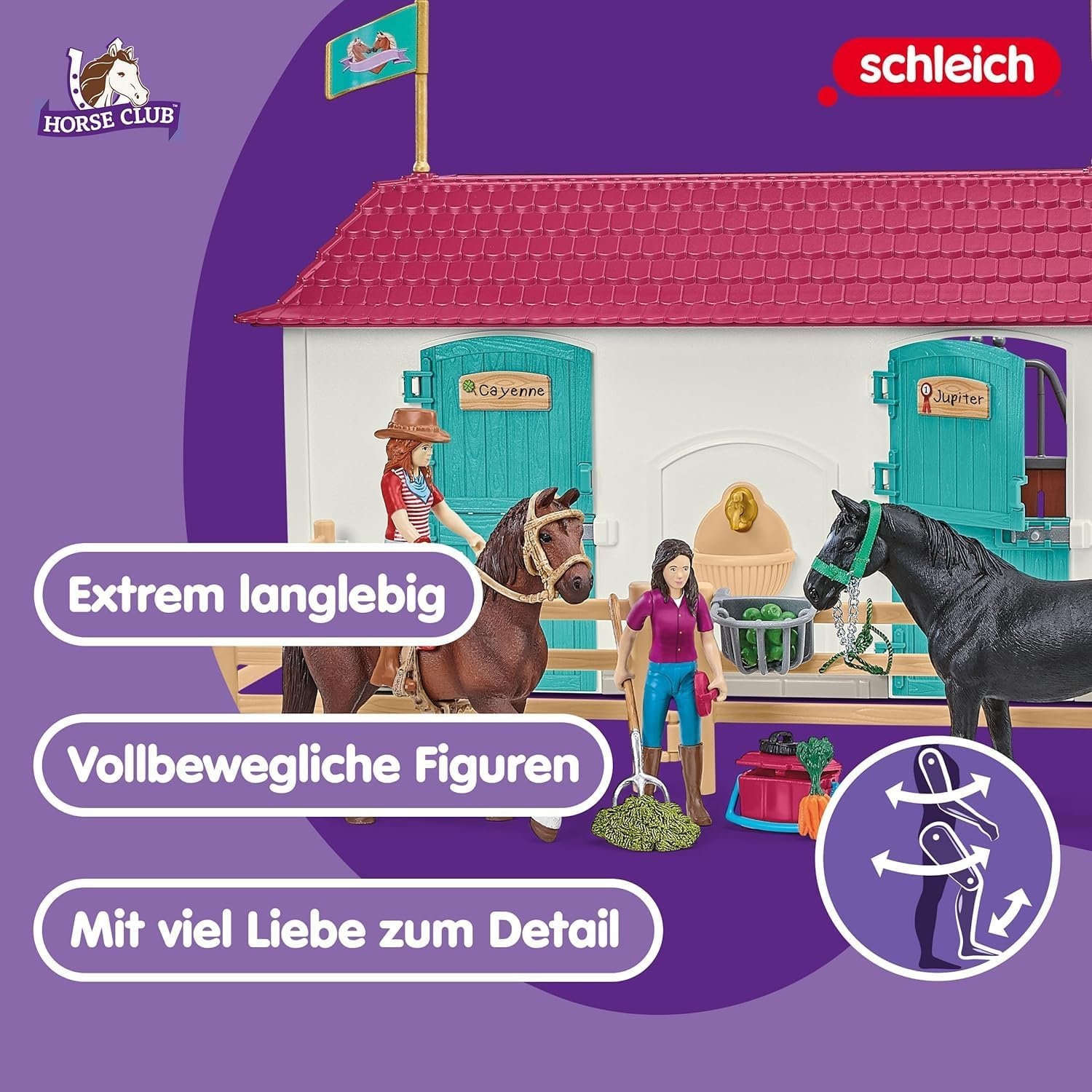 Großes Pferdehof Spielset mit Wohnhaus & Stall - bis zu 30% Rabatt