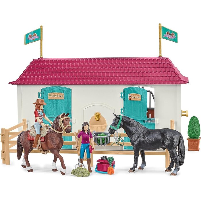 Großes Pferdehof Spielset mit Wohnhaus & Stall - bis zu 30% Rabatt