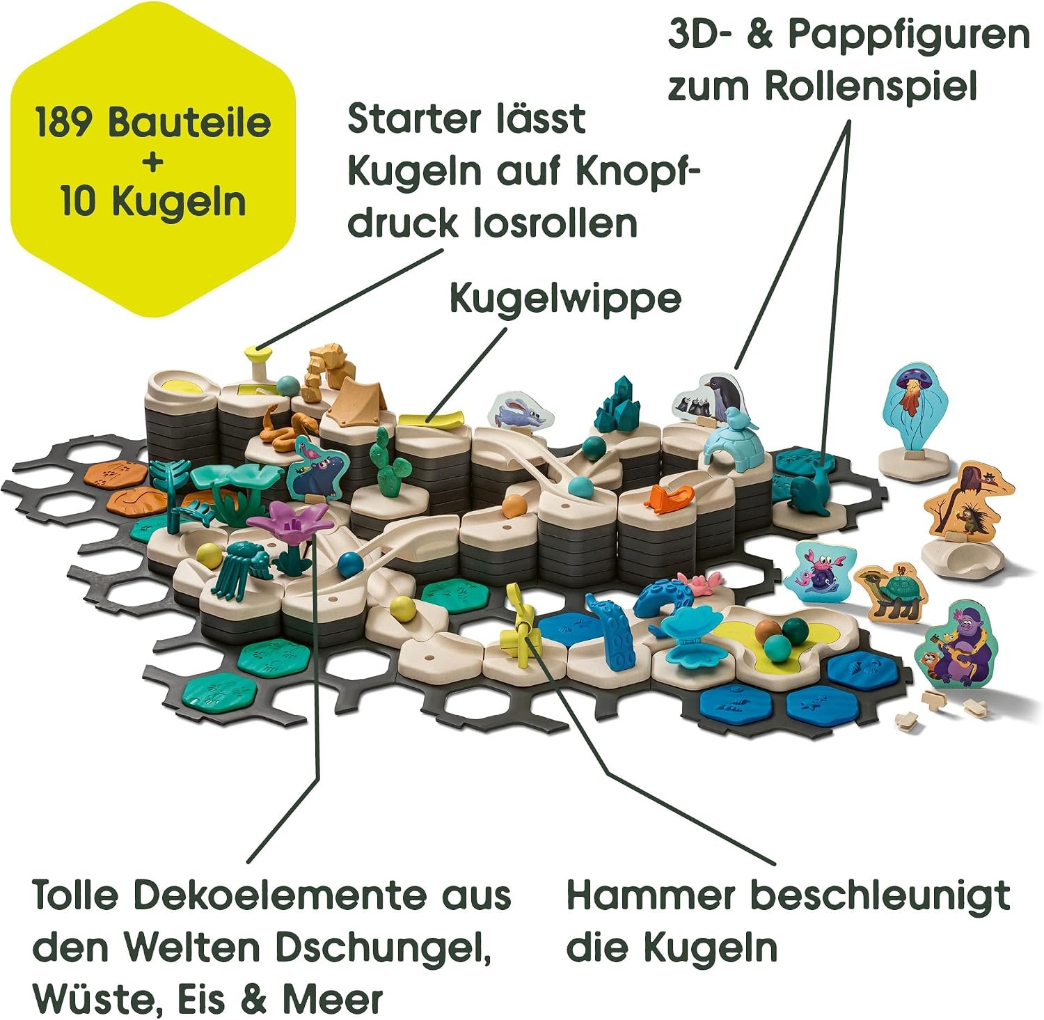 Kugelbahn-Starterset XXL für Kinder - Jetzt bis zu 34% Rabatt sichern
