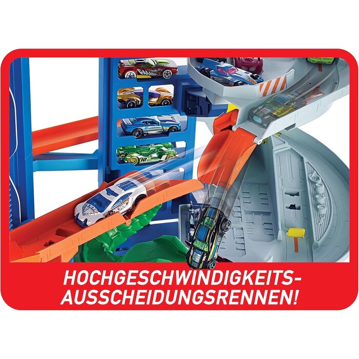 Mega Parkhaus-Spielset mit Robo T-Rex | Bis zu 35% Rabatt