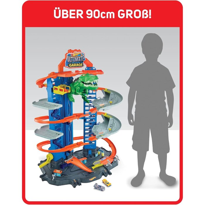 Mega Parkhaus-Spielset mit Robo T-Rex | Bis zu 35% Rabatt