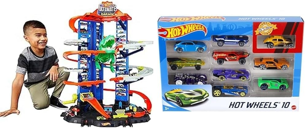 Mega Parkhaus-Spielset mit Robo T-Rex | Bis zu 35% Rabatt