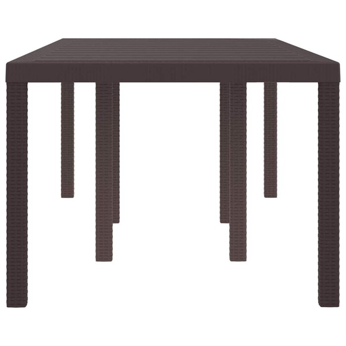 Vidaxl Großer Poly-Rattan Gartentisch (200x100cm) - Jetzt bis zu 56% sparen